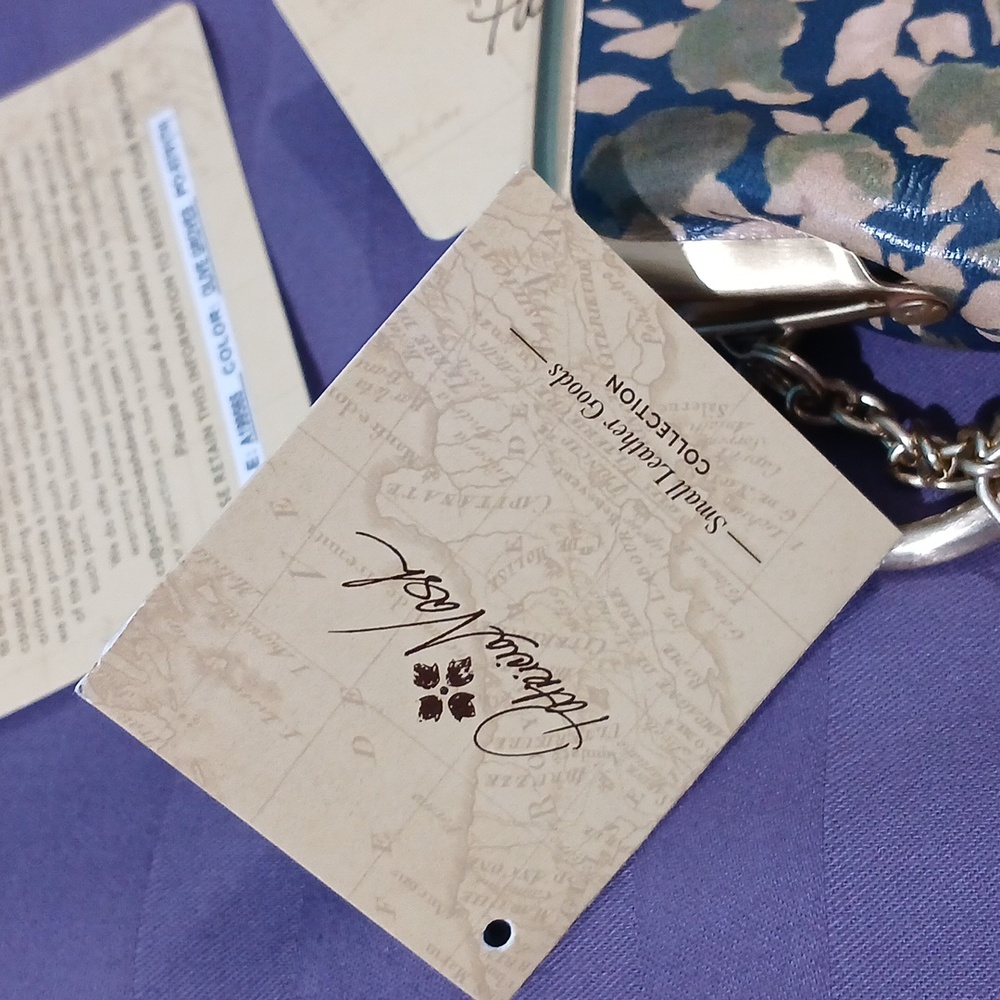 Floral Coin Purse with Keychain Made By Patricia Nash - Picture 3 of 8